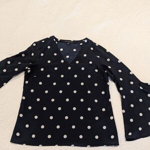 Banana Republic Blue and White 3/4 Sleeve Blouse